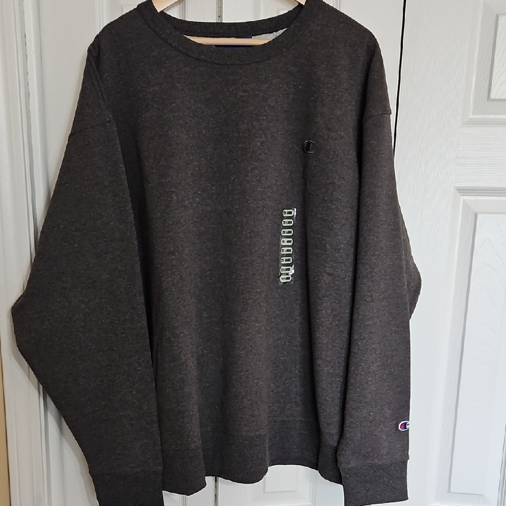 Champion Men's Dark Gray Crewneck Sweater